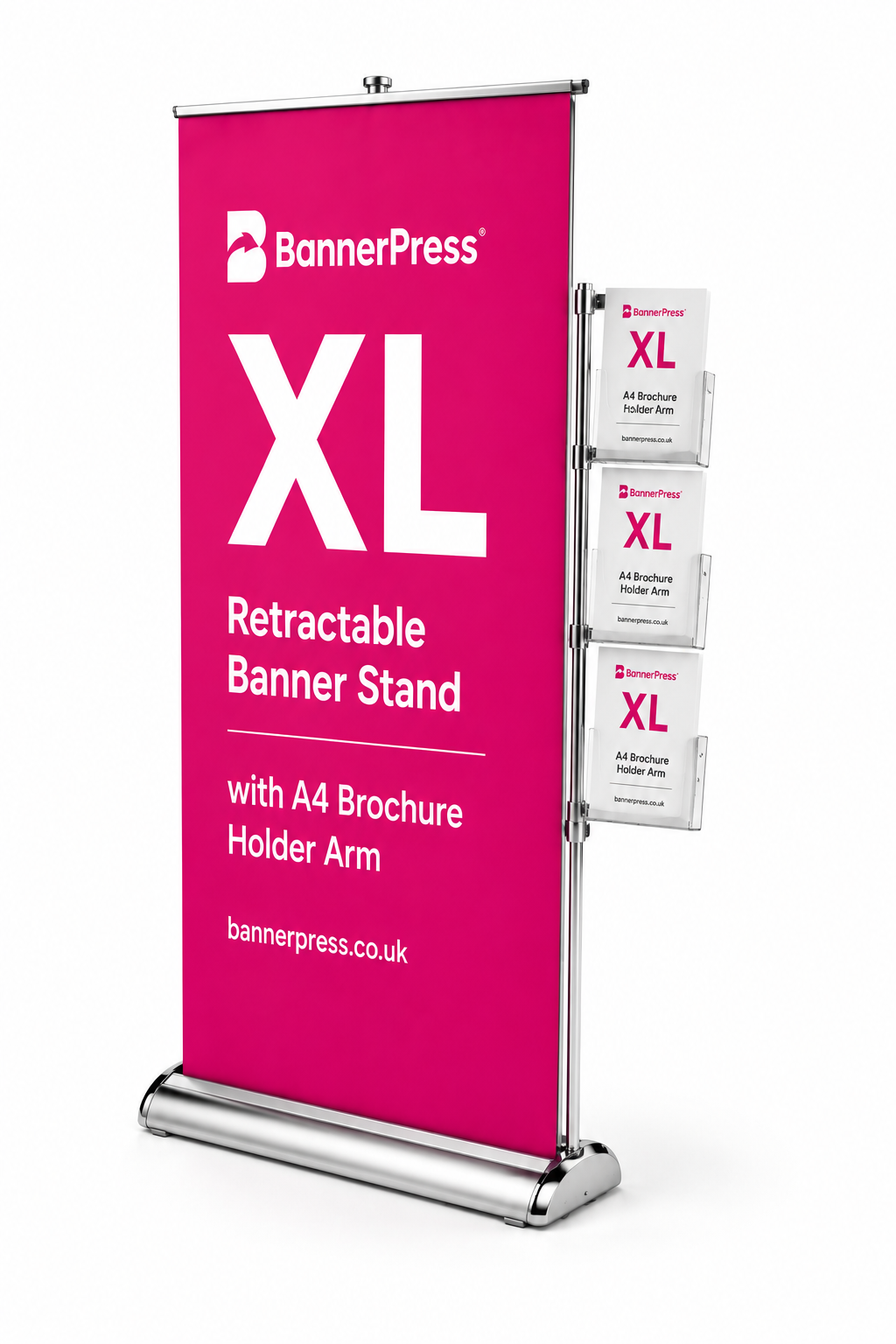 Banner Stand with Brochure Pockets