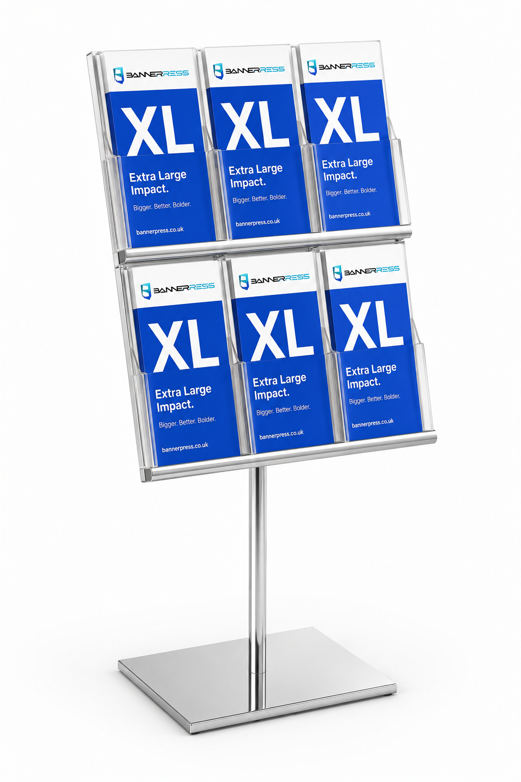 Floor-Standing Brochure Rack 6-Pocket
