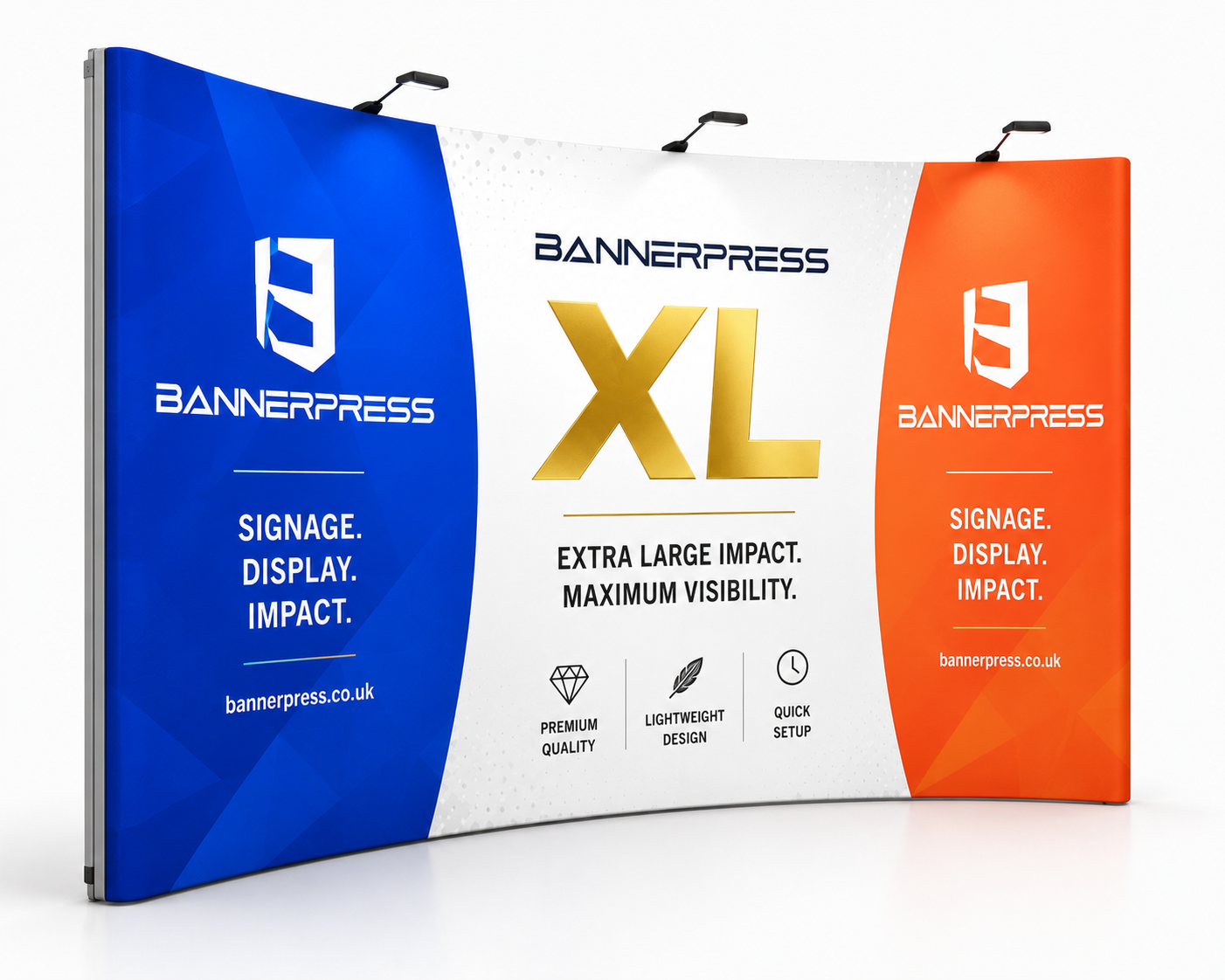 Curved Pop-Up Exhibition Stand 3×3