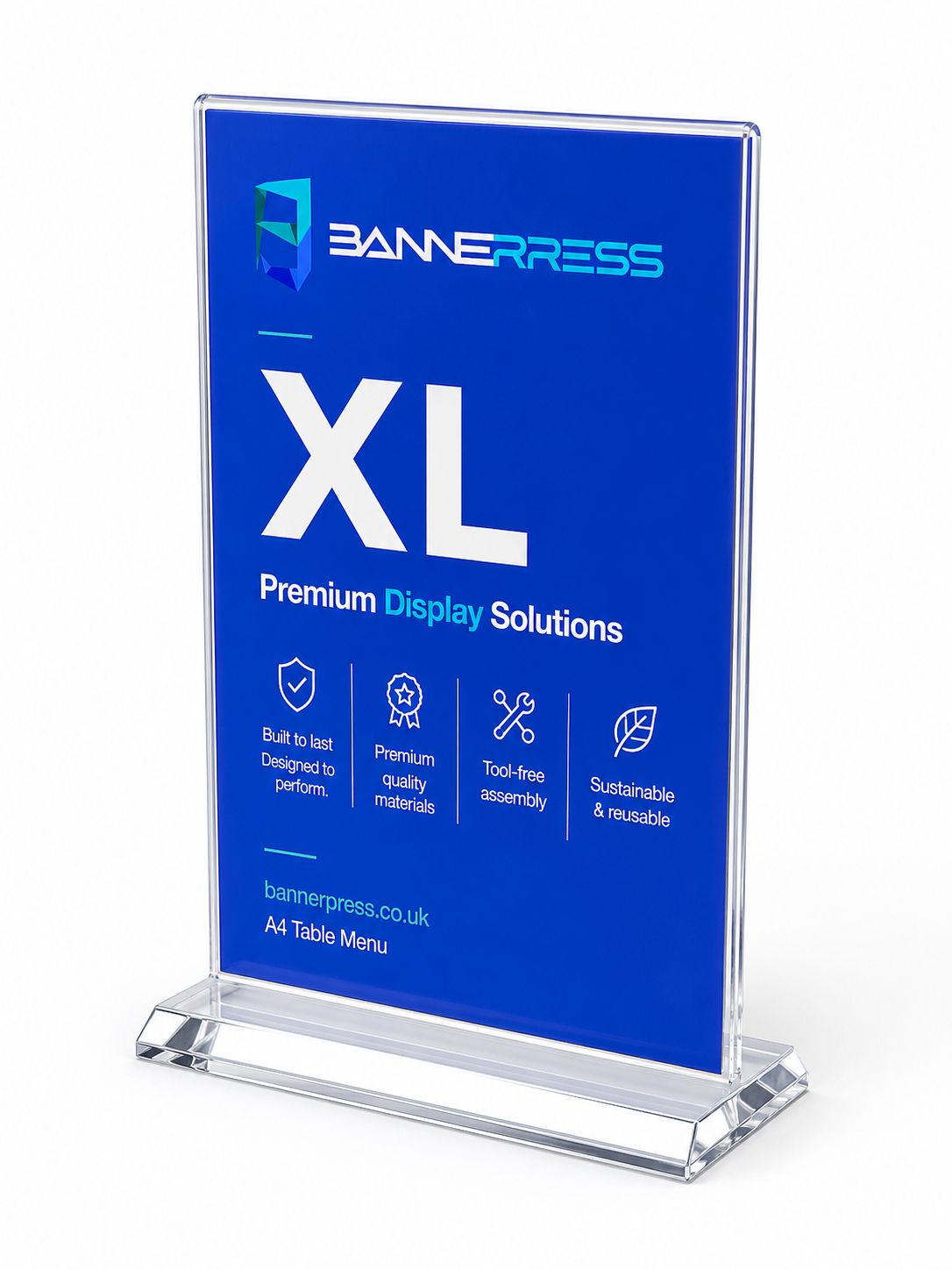 A4 Table Menu Stand