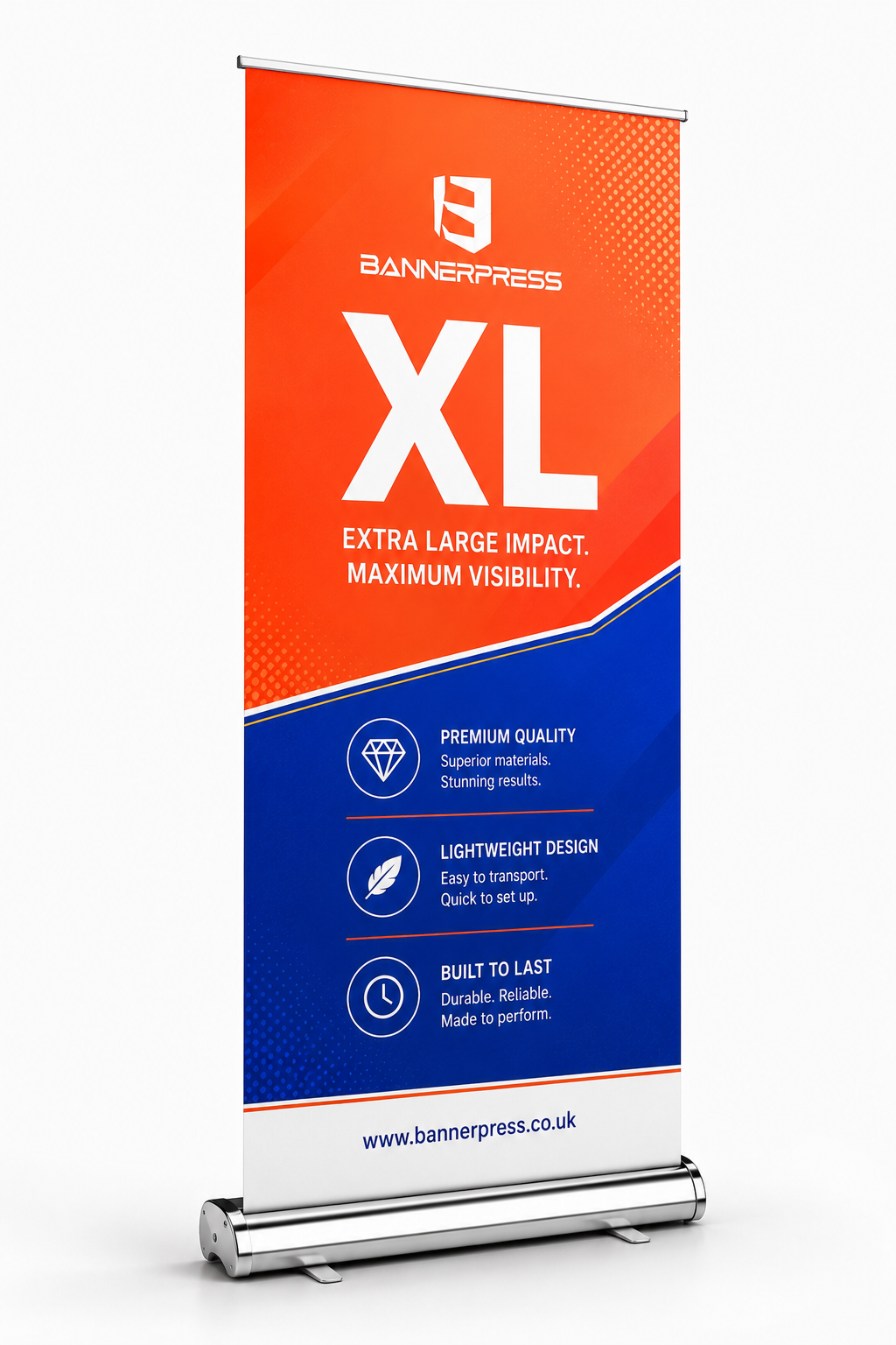 Premium Retractable Banner Stand 850mm