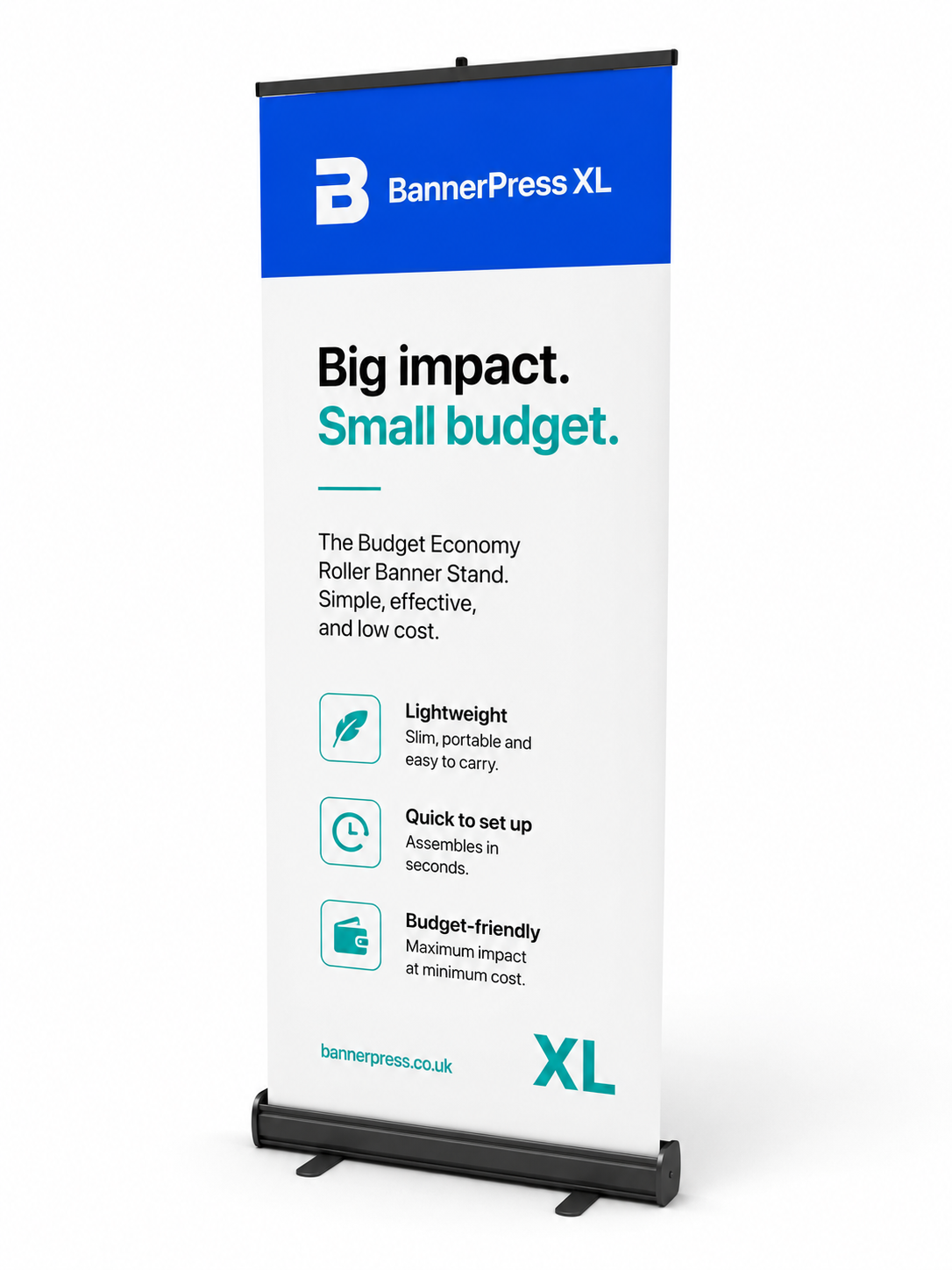 Economy Retractable Banner Stand 800mm